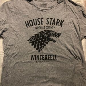 Game of thrones house stark tee shirt sz XL